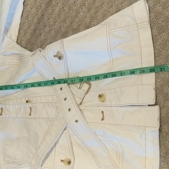 Bagatelle cotton denim button up trench style coat - Picture 9 of 9